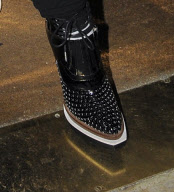 Janet Jackson leaving Mr Chow Restaurant, Knightsbridge, London, Britain - 06 Dec 2009