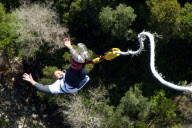 96 Year Old Mohr Keet Becomes the Worlds Oldest Bungee Jumper, Western Cape, South Africa - 06 Apr 2010