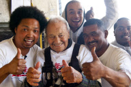 96 Year Old Mohr Keet Becomes the Worlds Oldest Bungee Jumper, Western Cape, South Africa - 06 Apr 2010