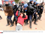 LYON: High school students protest against pensions reform
