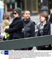 The Beckham family and the Cruise Family out and about, Central Park, New York, America - 27 Nov 2008