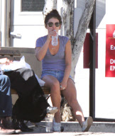 Shenae Grimes Meets Up With Friends on her Bike