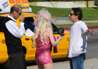 Hollywood Icon Angelyne Gets Into a Car Accident