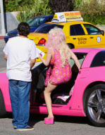 Hollywood Icon Angelyne Gets Into a Car Accident