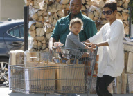 HALLE BERRY goes grocery shopping at Bristol Farms with her daughter NAHLA