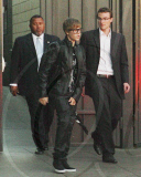 Justin Bieber leaving The Grove after autograph signing