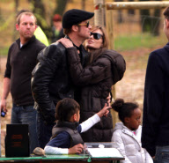 Brad and Angelina take kids to park in Budapest_Part3