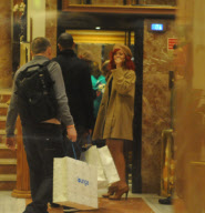 RIHANNA LEAVING OF THE HOTEL IN MADRID