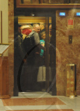RIHANNA LEAVING OF THE HOTEL IN MADRID