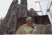 SPAIN : POPE BENEDICTE XVI VISITS BARCELONA