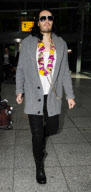 RUSSELL BRAND ARRIVES IN LONDON
