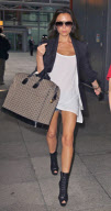 VICTORIA BECKHAM ARRIVING AT HEATHROW AIRPORT