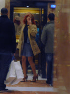 RIHANNA LEAVING OF THE HOTEL IN MADRID