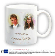 Woolworths prototypes of Prince William and Kate Middleton wedding souvenirs, Britain - Nov 2006