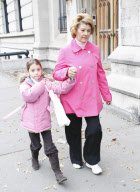 Carys Zeta Douglas Strolls To School With Grandma! 