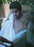 Jamel Debbouze and Wife Chillin By the Pool