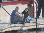 COURTNEY COX ON SET OF COUGAR TOWN