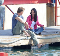 COURTNEY COX ON SET OF COUGAR TOWN