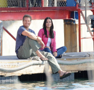 COURTNEY COX ON SET OF COUGAR TOWN