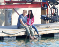 COURTNEY COX ON SET OF COUGAR TOWN
