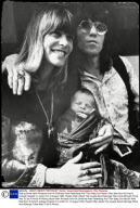 Rolling Stone Keith Richards And His Girlfriend Anita Pallenberg And Their Baby Son Marlon Who Was Born At King?s College Hospital In London On 10 August 1969. People Often Asked The Couple About Marriage Plans And Although There Was To Be A Period W