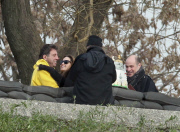 Angelina Jolie works out a firearm bunker scene