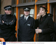 Pete Doherty at Thames Magistrates' Court for a possession of drugs review, Bow, east London, Britain  - 17 Jan 2007