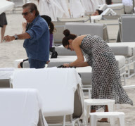 ROBERTO CAVALLI AND GIRLFRIEND IN MIAMI BEACHES
