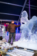 Icesculptors  work at -10 degrees celsius.