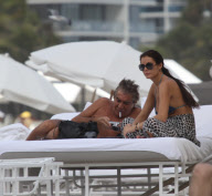 Designer Roberto Cavalli doesn't look like he needs any more sun as he tans in Miami
