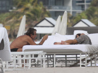 Designer Roberto Cavalli doesn't look like he needs any more sun as he tans in Miami
