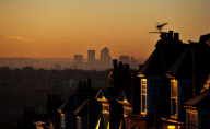 Dawn breaks over London, Britain - 21 Oct 2010