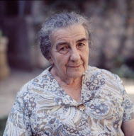 Golda Meir at Home, Jerusalem, Israel - 1971