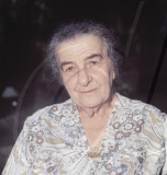 Golda Meir at Home, Jerusalem, Israel - 1971