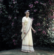 Indira Gandhi at Home, New Delhi, India - May 1973