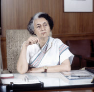 Indira Gandhi at Home, New Delhi, India - May 1973