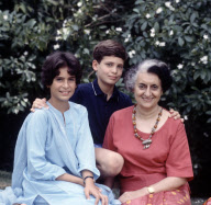Indira Gandhi at Home, New Delhi, India - May 1973