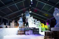 Icesculptors  work at -10 degrees celsius.