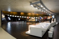 ARCHITECTURAL STOCK General view of the 'birth of the brand' gallery from the interactive area