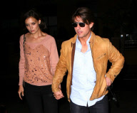 Tom and Katie coming home from Denzel's 'Fences'