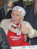 Thanksgiving meal given to the homeless, Los Angeles, America - 24 Nov 2010