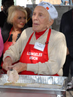 Thanksgiving meal given to the homeless, Los Angeles, America - 24 Nov 2010