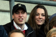 William and Kate at rugby