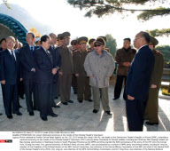 PYONGYANG: Kim Jong Il, Memorial ceremony at the tombs of the Chinese People's Volunteers