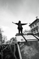 Students protest in London