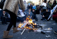 Students demonstrate against higher tuition fees and cuts in University funding, London, Britain - 24 Nov 2010