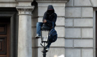 Students demonstrate against higher tuition fees and cuts in University funding, London, Britain - 24 Nov 2010