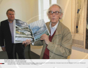 PARIS : Christo  presents Over the river project