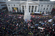Demonstration to protest Austerity Plan, Dublin, Ireland - 27 Nov 2010