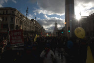 Anti-austerity protest march in Dublin